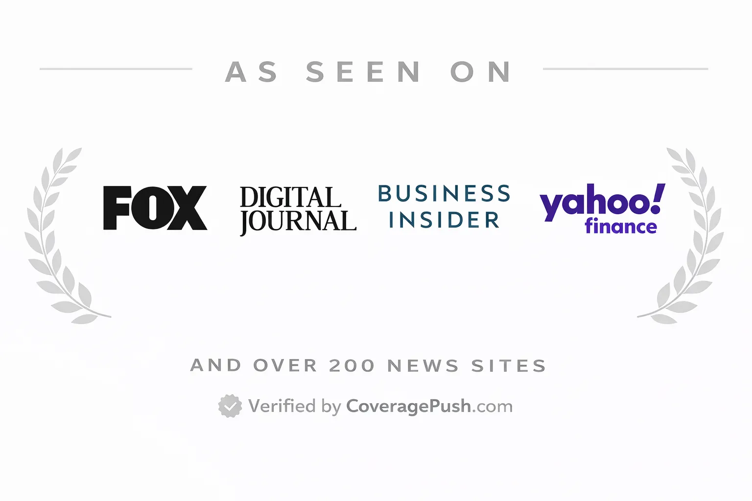 As Seen On trust badge showing media outlet logos